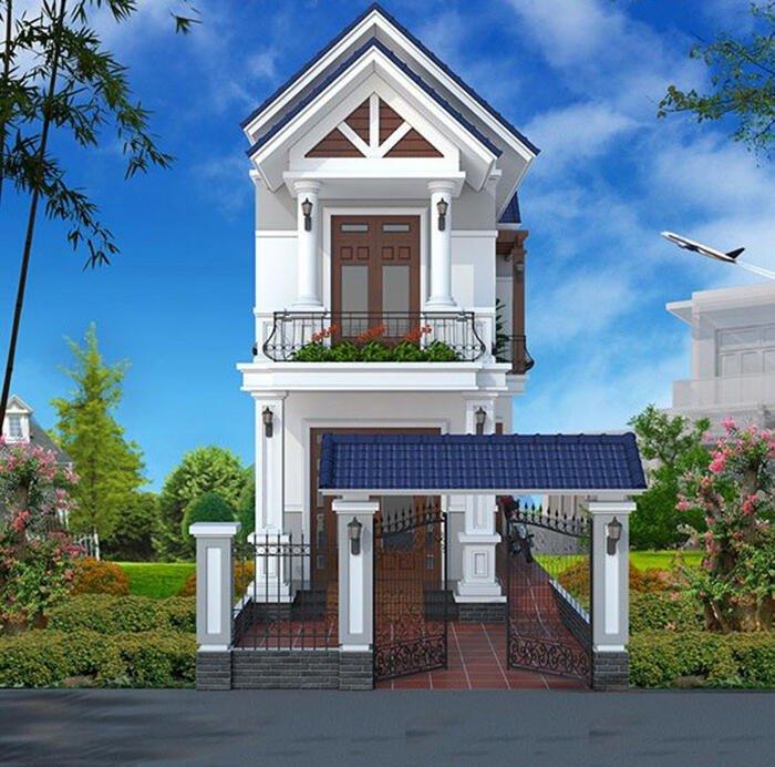 Miễn phí bản vẽ thiết kế mẫu nhà đẹp 7x25m 2 tầng 180m2 hiện đại ở Hưng Yên  BT501090  Kiến trúc Angcovat